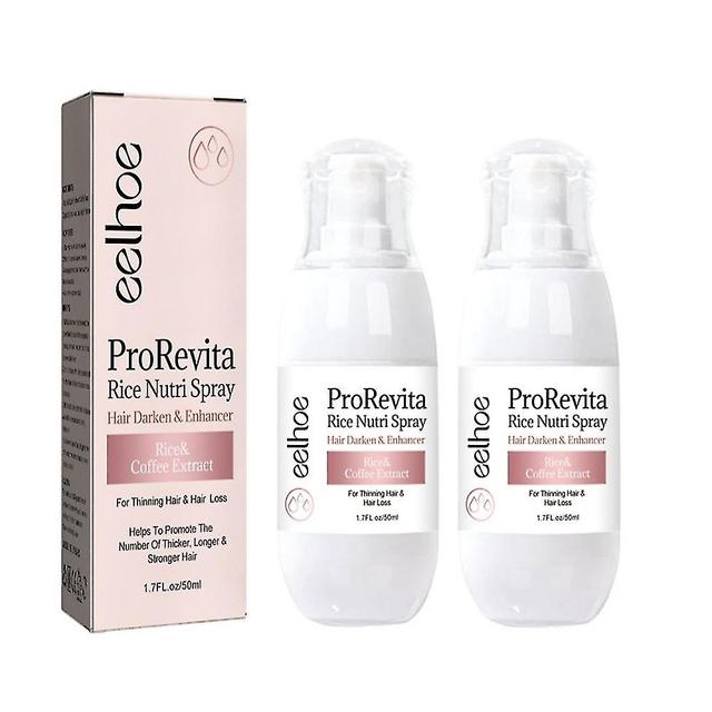 Lgigi 2x Eelhoe Prorevita Rice Nutn Spray Hair Darken & Enhancer Coffee Extract 50ml on Productcaster.