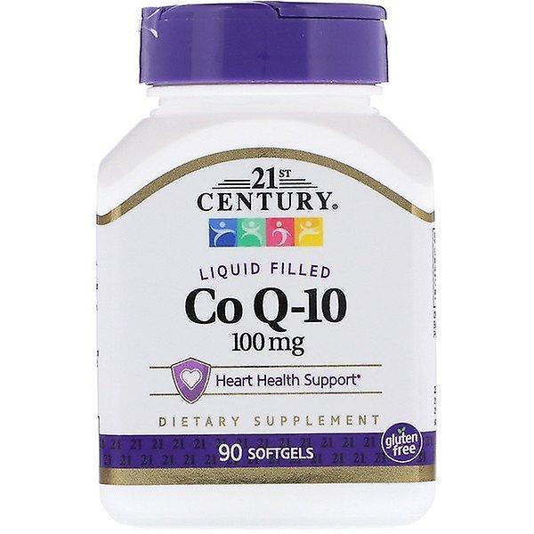 21st Century 21e eeuw, vloeibare gevulde CoQ-10, 100 mg, 90 Softgels on Productcaster.