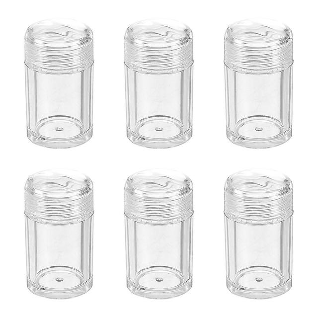 6Pcs Loose Powder Bottles Open-Hole Powder Bottles Flip-type Powder Bottles 4.5x2.5cm on Productcaster.