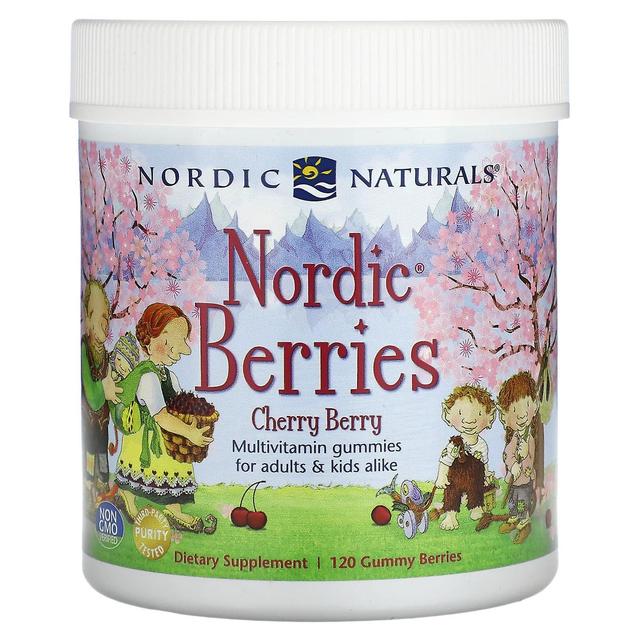 Nordic Naturals, Nordiske bær, Kirsebærbær, 120 gummibær on Productcaster.