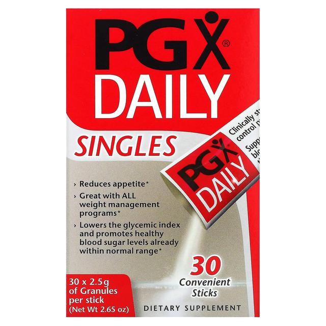 Natural Factors, PGX Daily, Singles, 30 Convenient Sticks, (2.5 g) Each on Productcaster.