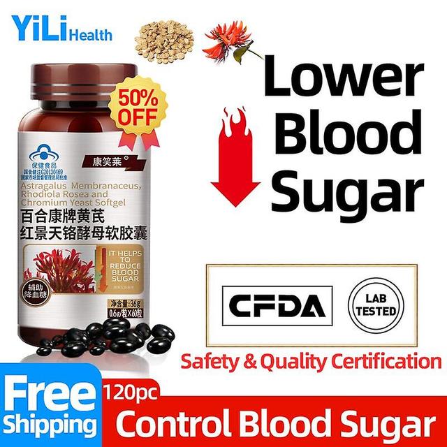 Coscelia Diabetes Treatment Capsules Diabetic Control Relief High Blood Sugar Medicine Supplement Rhodiola Rosea Non-gmo Cfda Approve 2bottles 120pc on Productcaster.