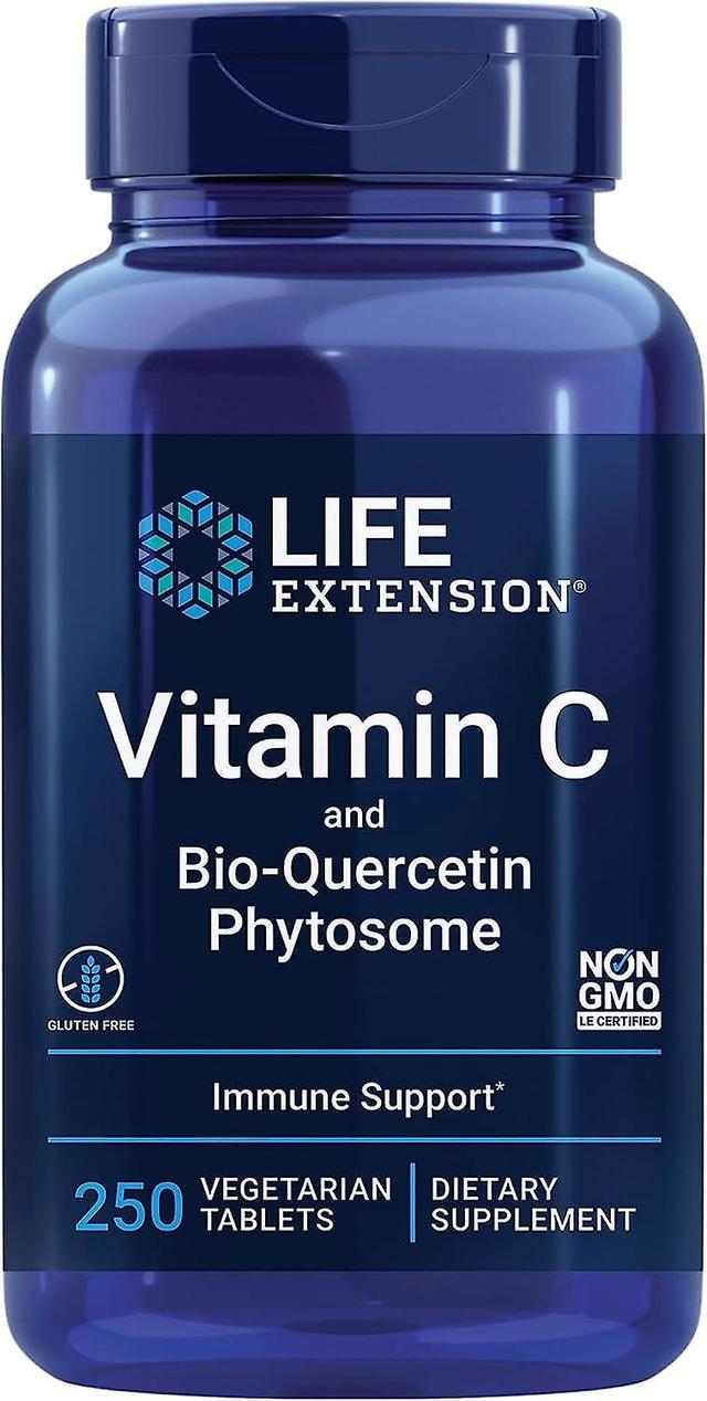 Life Extension Prolungamento della vita Vitamina C e Bio-Quercetina Fitosoma 250 Compresse Vegetariane on Productcaster.