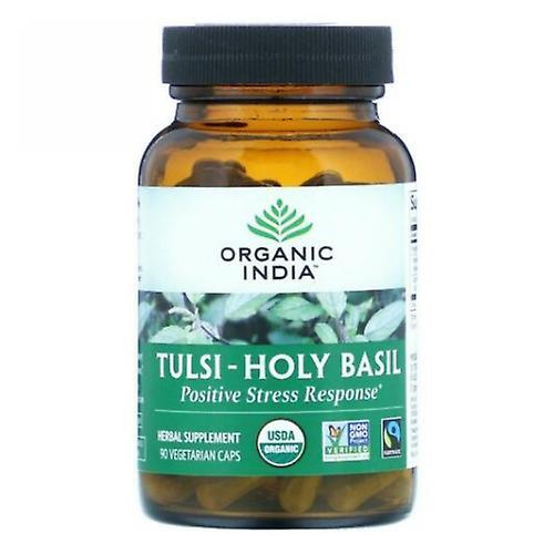 Organic India Albahaca Sagrada India Orgánica Tulsi, 90 Vcaps (Pack de 2) on Productcaster.