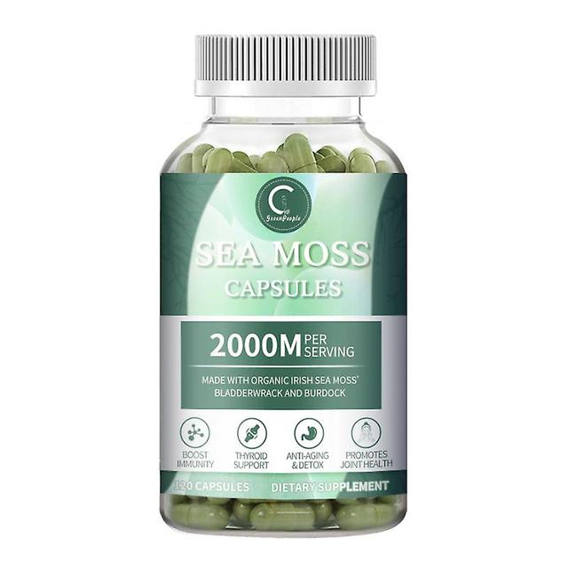 Jinzhaolai Gpgp Greenpeople Organic Sea Moss Pill With Burdock Root&bladderwrack For Hair,skin,thyroid Health Natural Immune&energy Support 120pcs on Productcaster.