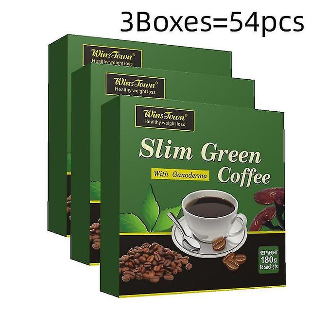 54 Teabags Slim Green Coffee With Ganoderma Control Weight Weight Tea on Productcaster.