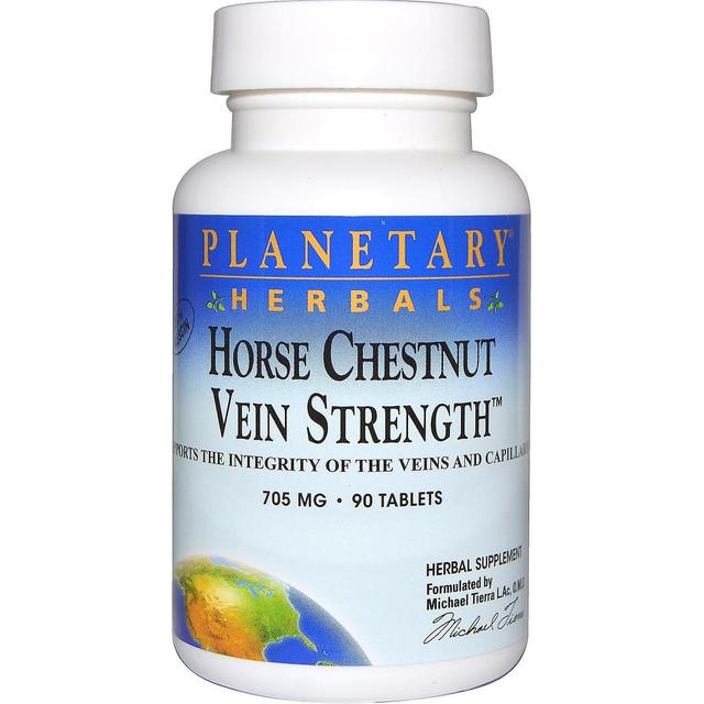 Planetary Herbals, Horse Chestnut, Vein Strength, 705 mg, 90 Tablets on Productcaster.