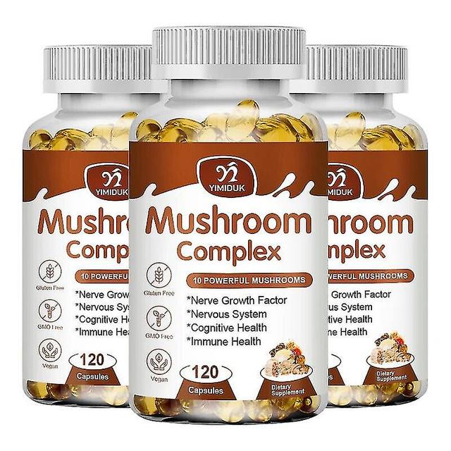 Vorallme 10 Capsule di Complesso di Funghi Nootropic Brain Memory & Focus Immune Booster Stress Relief Mantieni la lucidità mentale e la concentraz... on Productcaster.