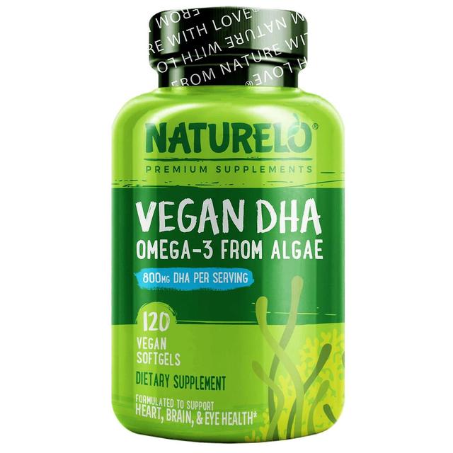 NATURELO, Vegan DHA, Omega-3 from Algae, 400 mg, 120 Vegan Softgels on Productcaster.