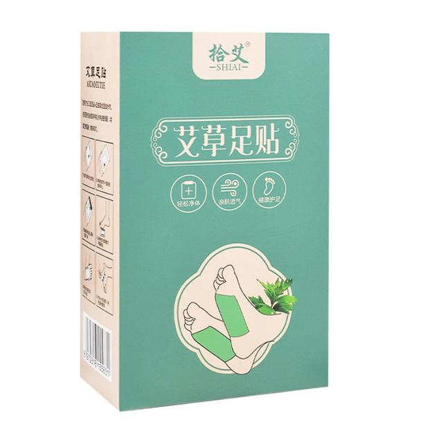 Professional Anti-stress Foot Patch Natural Wormwood Ginger Foot Detox Patch 10 placement on Productcaster.