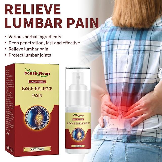 Shakub Back Lumbar Pain Relief Herbal Spray Body Joint Soothing Spray Nursing Agent 35ml on Productcaster.