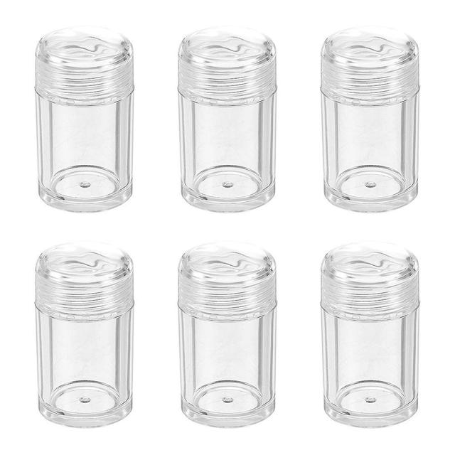 Tinksky 6pcs Loose Powder Bottles Open-hole Powder Bottles Flip-type Powder Bottles 4.5x2.5cm on Productcaster.