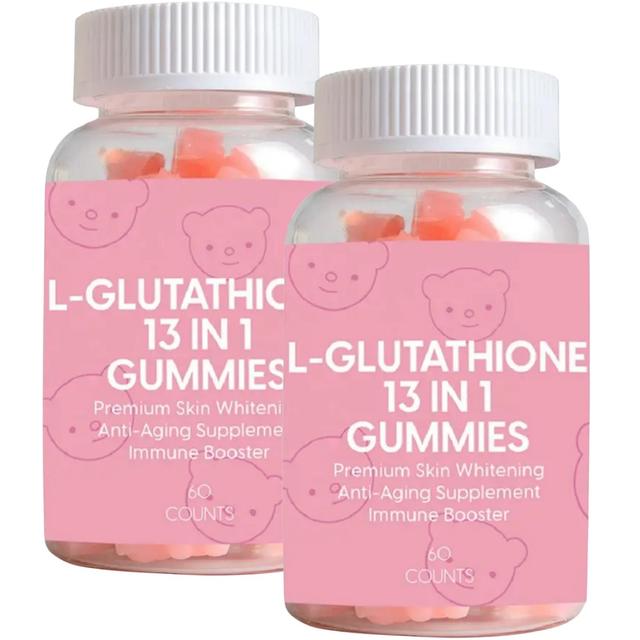 1 Packung Bio-L-Glutathion-Kollagen 13-in-1 Hautaufhellungs-Gummipflegeergänzung für Erwachsene 2PCS on Productcaster.