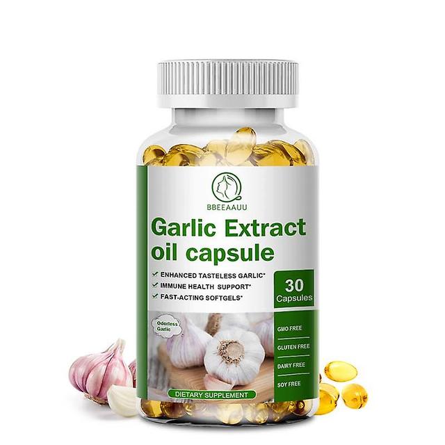 Visgaler Garlic Extract Capsules Support Cardiovascular And Heart Health Maintain Cholesterol Level Increase Glutathione Level 30pcs on Productcaster.