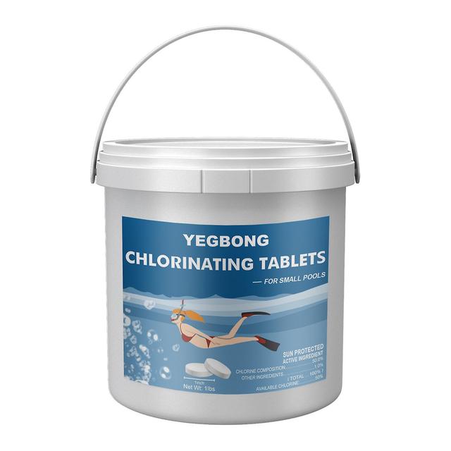 Yegbong Chloride Tablets Effervescent Tablets Instant Cleansing Swimming Pool Improves Water Quality Clarifies and Removes Odors 0.5 lbs. 1pcs on Productcaster.