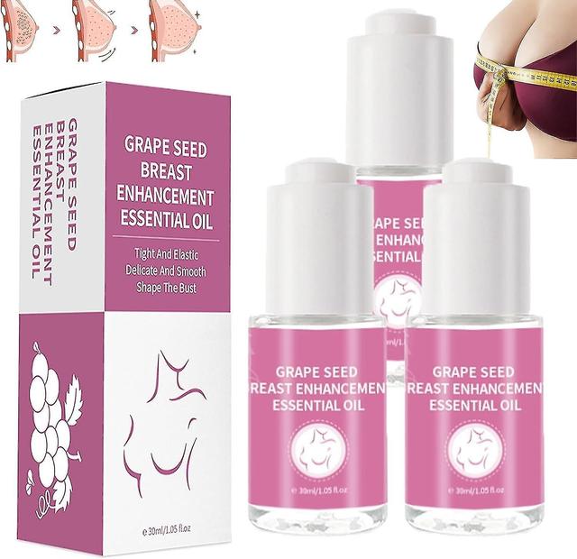 Natural Breast Firming Oil, Bust Enhancing Massage Oil, Breast Plumping Essential Oil, Breast Shaping Formula 3Pcs on Productcaster.