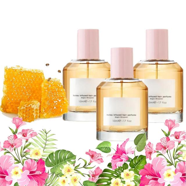 Honey Infused Hair Perfume, Honey Perfume with Sweet Notes of Honey Blended into Spring Florals, Alcohol-Free Perfume for Hair 3pcs on Productcaster.