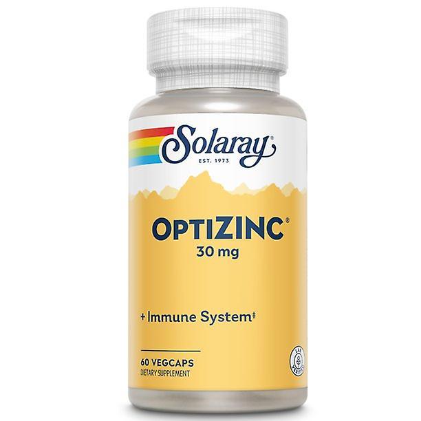 Solaray optizinc 30 mg, supports immune & endocrine systems & cellular health, with methionine & b6, 60 serv, 60 vegcaps on Productcaster.