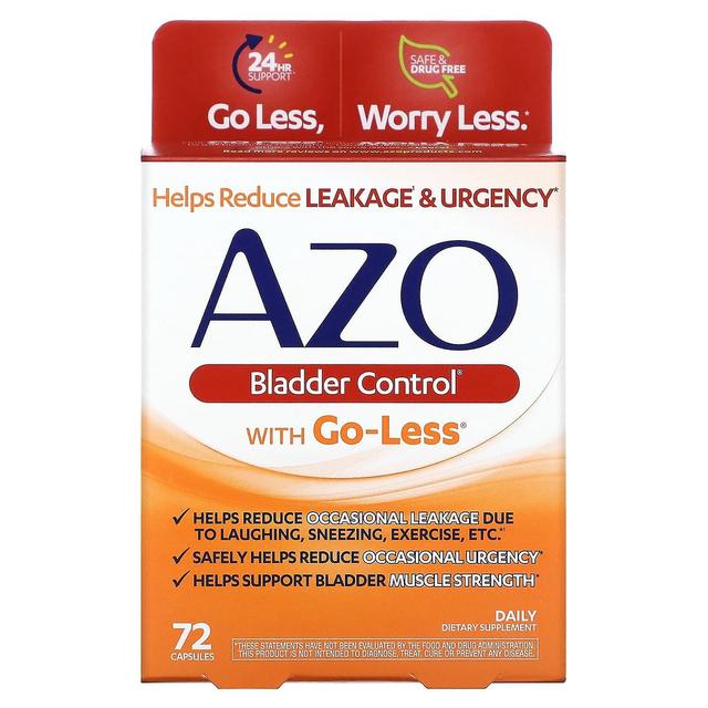 Azo, Bladder Control with Go-Less, 72 Capsules on Productcaster.