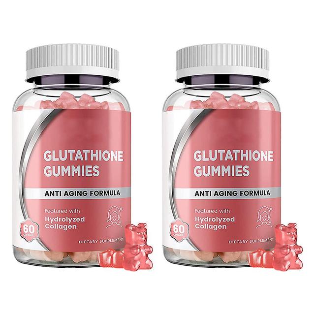 2 Pack Gummies Kapsułki glutationowe L-glutation Anti-aging Wybielające żelki glutationowe on Productcaster.