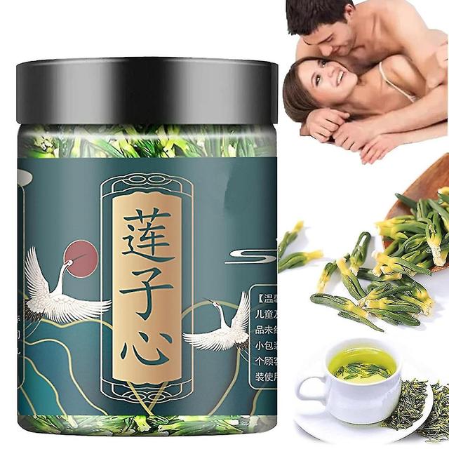 Onxe Lotus Seed Core Tea For Men, Natural Lotus Seed Core Tea, Liver And Kidney Care Tea, Lian Zi Xin Tea, Dried Lotus Plumule Tea 60g 1Pcs on Productcaster.