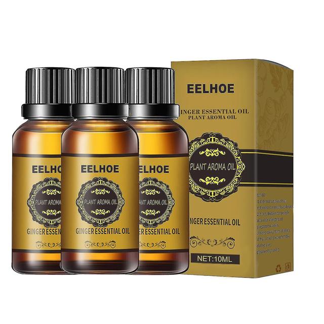 1/3/6pcs Belly Drainage Ginger Oil, Lymphatic Drainage Ginger Oil, Slimming Tummy Ginger Oil, 10ml,30ml Natural Drainage Ginger Oil Essential Relax Ma on Productcaster.