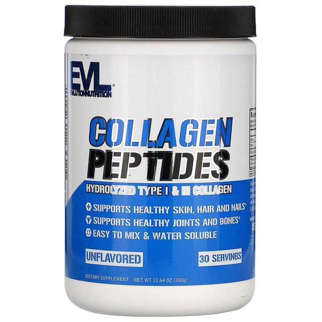 EVLution Nutrition, Collagen Peptides, Unflavored, 11.64 oz (330 g) on Productcaster.