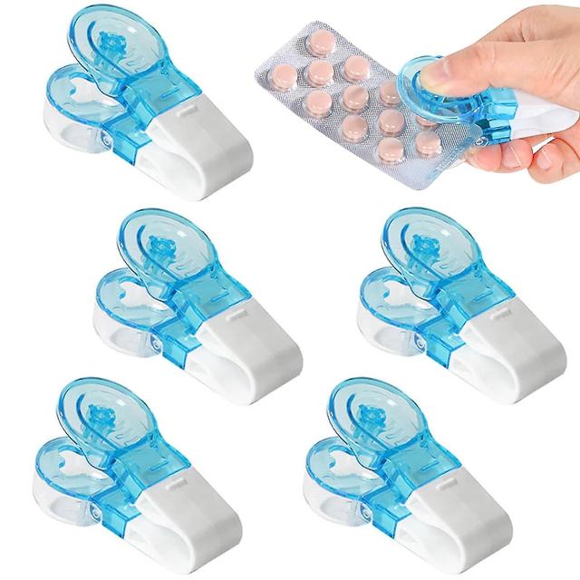 Xzky Portable Pill Taker,pill Popper For Blister Packs,pill Maker Splitter With Storage Box,pills Pack Opener Assistance Tool 5PCS on Productcaster.