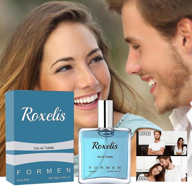 Roxelis Men's Eau De Toilette Spray Lasting Fragrance Fresh Natural Elegant Release Charm Dating Atm on Productcaster.