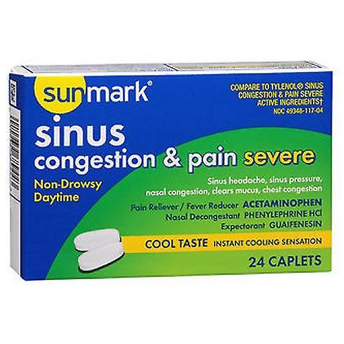 Sunmark Sinus Congestion Pain Severe Caplets, 24 Count (Pack of 1) on Productcaster.