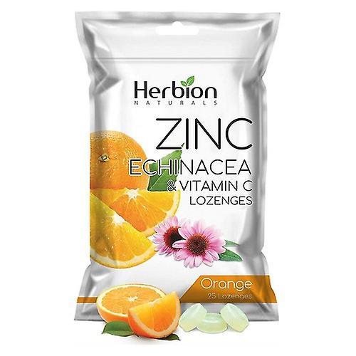 Herbion Zinc Echinacea & Vitamin C Lozenges, Orange 25 Count (Pack of 1) on Productcaster.