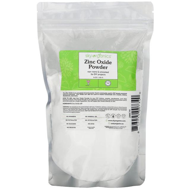 Sky Organics, Zinc Oxide Powder, 16 oz (454 g) on Productcaster.