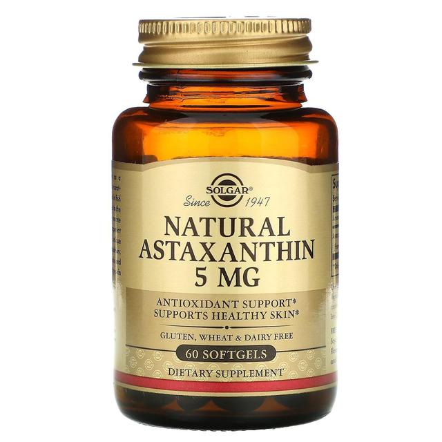 Solgar, Natural Astaxanthin, 5 mg, 60 Softgels on Productcaster.