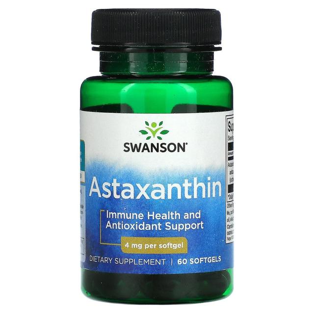 Swanson, Astaxantina, 4 mg, 60 Softgels on Productcaster.