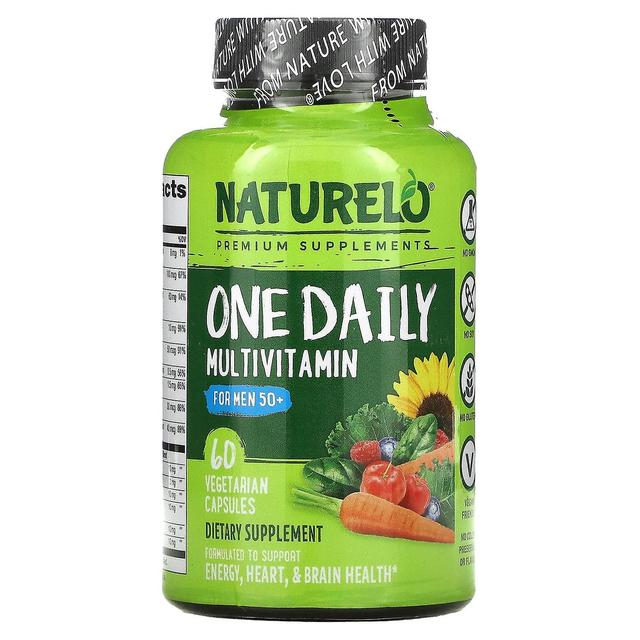 NATURELO, One Daily Multivitamin för män 50 +, 60 Vegetariska kapslar on Productcaster.