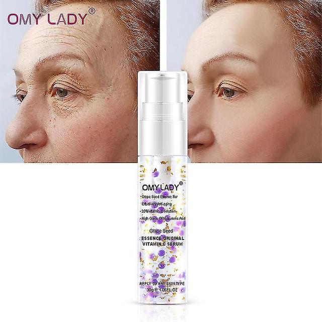 Buy 1 Get 1 Freegrape Seed Essence Vitamin C Delay Aging Reduce Wrinkles Moisturizing Face Care on Productcaster.