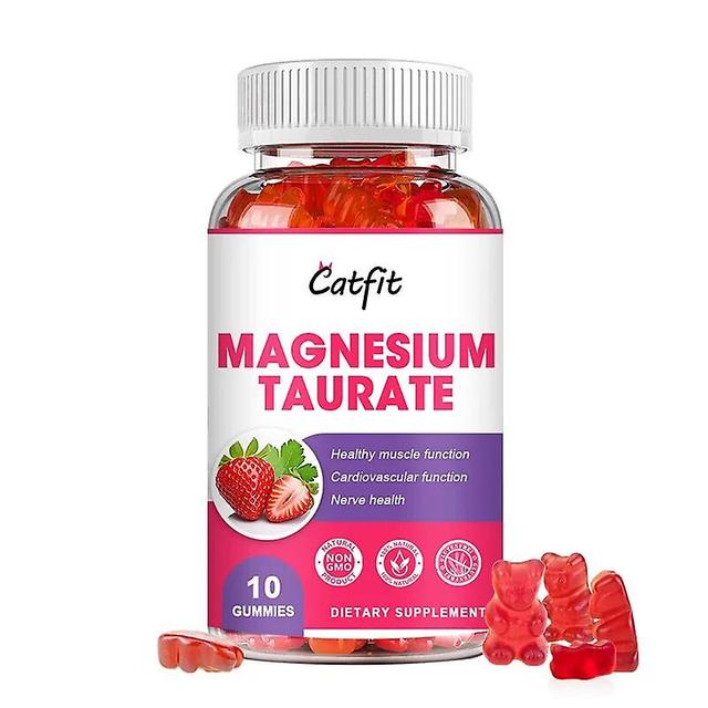 Visgaler Complex Taurine Magnesium Gummies Strengthen Heart And Brain Function Strengthen Muscle Power Neurological Care Strawberry 10pcs on Productcaster.