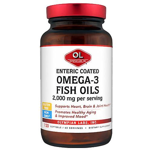 Olympian Labs Enteric Coated Omega 3 Fish Oils, 1g (180EPA/120DHA), 120 sg (Pack of 2) on Productcaster.