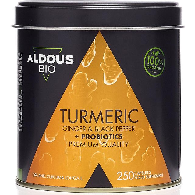 Aldous Bio Turmeric with ginger and black pepper + probiotic mix on Productcaster.