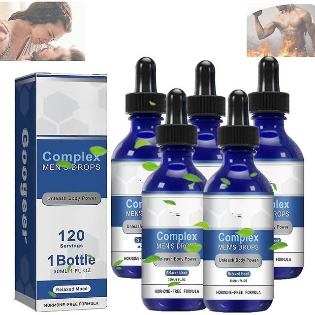 Complex Men's Drops, 30ml Complex Mens Drops, Complex Drops For Men, Inhibitor Supplement Drops, Secret Happy Drops For Strong Men XJF 5pcs on Productcaster.