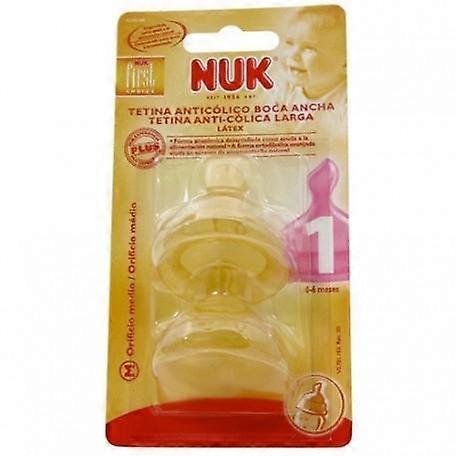 Nuk tetina ancha eerste keus 1 m latex 2 unidades on Productcaster.