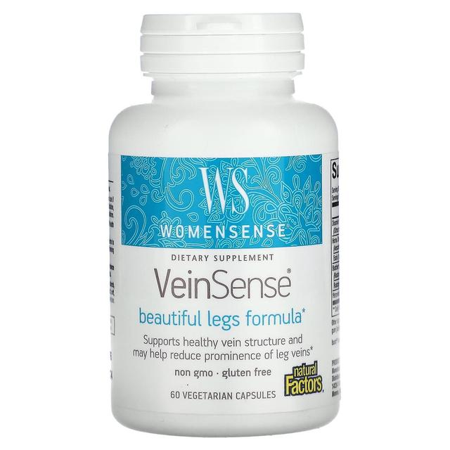 Natural Factors, WomenSense, VeinSense, 60 Vegetarian Capsules on Productcaster.