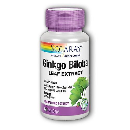 Solaray Ginkgo Biloba Blattextrakt, 60 mg, 60 Kapseln (1er Packung) on Productcaster.