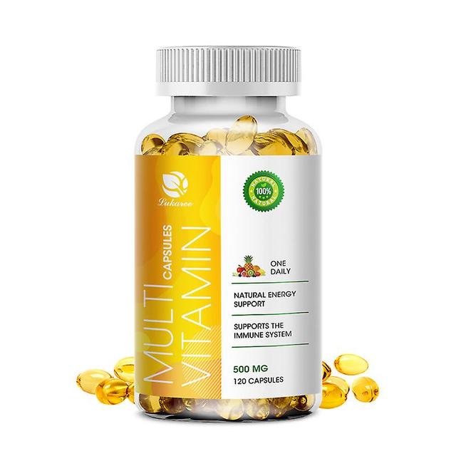 Huamade Multivitaminer Kapsel (vitamin A, B, C, D, E + mineral) Immunitet och energi Stöd Ben- och hjärthälsa Hälsosam mat 120pcs on Productcaster.