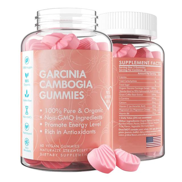 1-pack Sugar-free Garcinia Cambogia Gummies | Hca With L-carnitine, Raspberry Ketones, Chromium, Metabolism-boosting Green Coffee Bean, Strawberry ... on Productcaster.