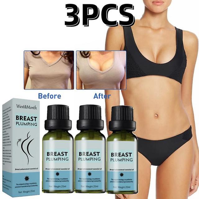 3pcs Breast Enlargement Essential Oil Frming Enhancement Breast Enlarge Big 20ml on Productcaster.