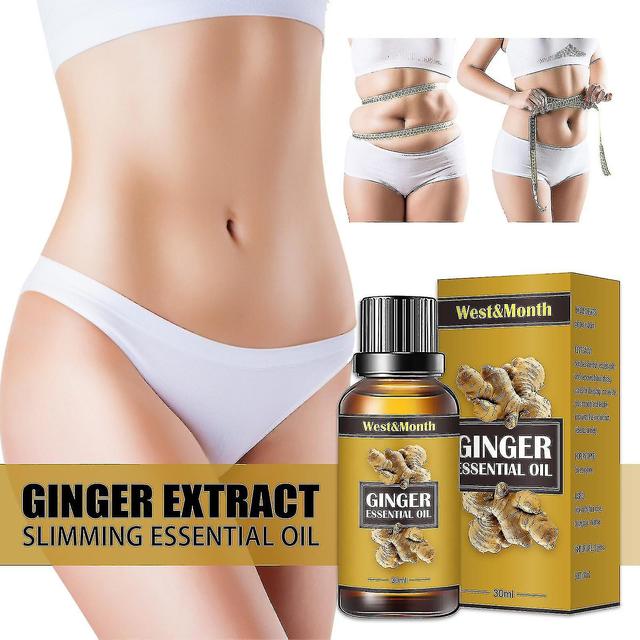 Ginger Slimming Essential Oils Firming Lift Lose Weight Cellulite Fat Burn Hair Scalp Slim Massage Oil Beauty Health Body Care on Productcaster.