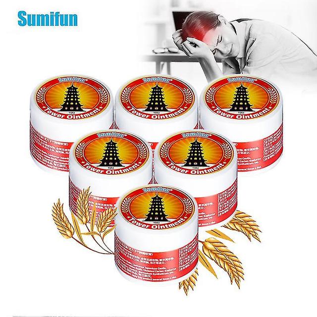 Lequeen 1/2/4pcs Gold Tower Cooling Oil Tiger Balm Mint Cream Mosquito Bite Itching Ointment Headache Dizziness Refreshing Plaster 2pcs on Productcaster.