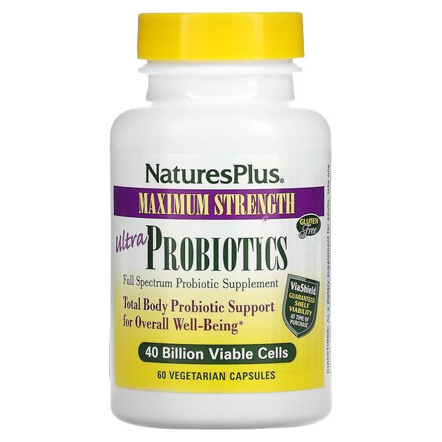 Nature's Plus NaturesPlus, Ultra probiotika, maksimal styrke, 40 milliarder, 60 vegetariske kapsler on Productcaster.