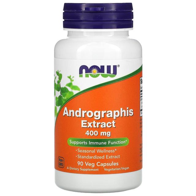 NOW Foods, ekstrakt z Andrographis, 400 mg, 90 kapsułek roślinnych on Productcaster.